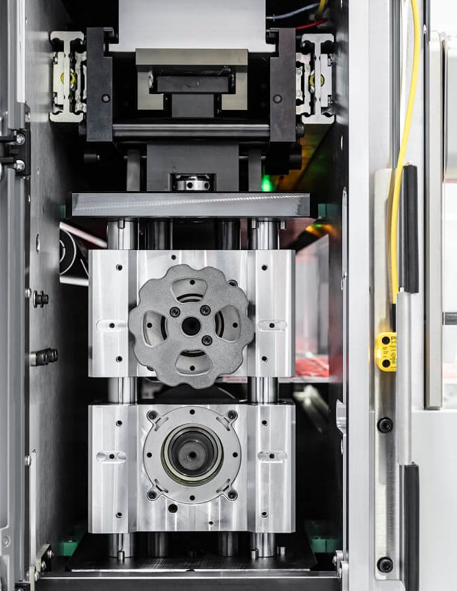 SMARTembosser™ module close-up in BERHALTER Swiss Die-Cutter™ – precise in-line embossing